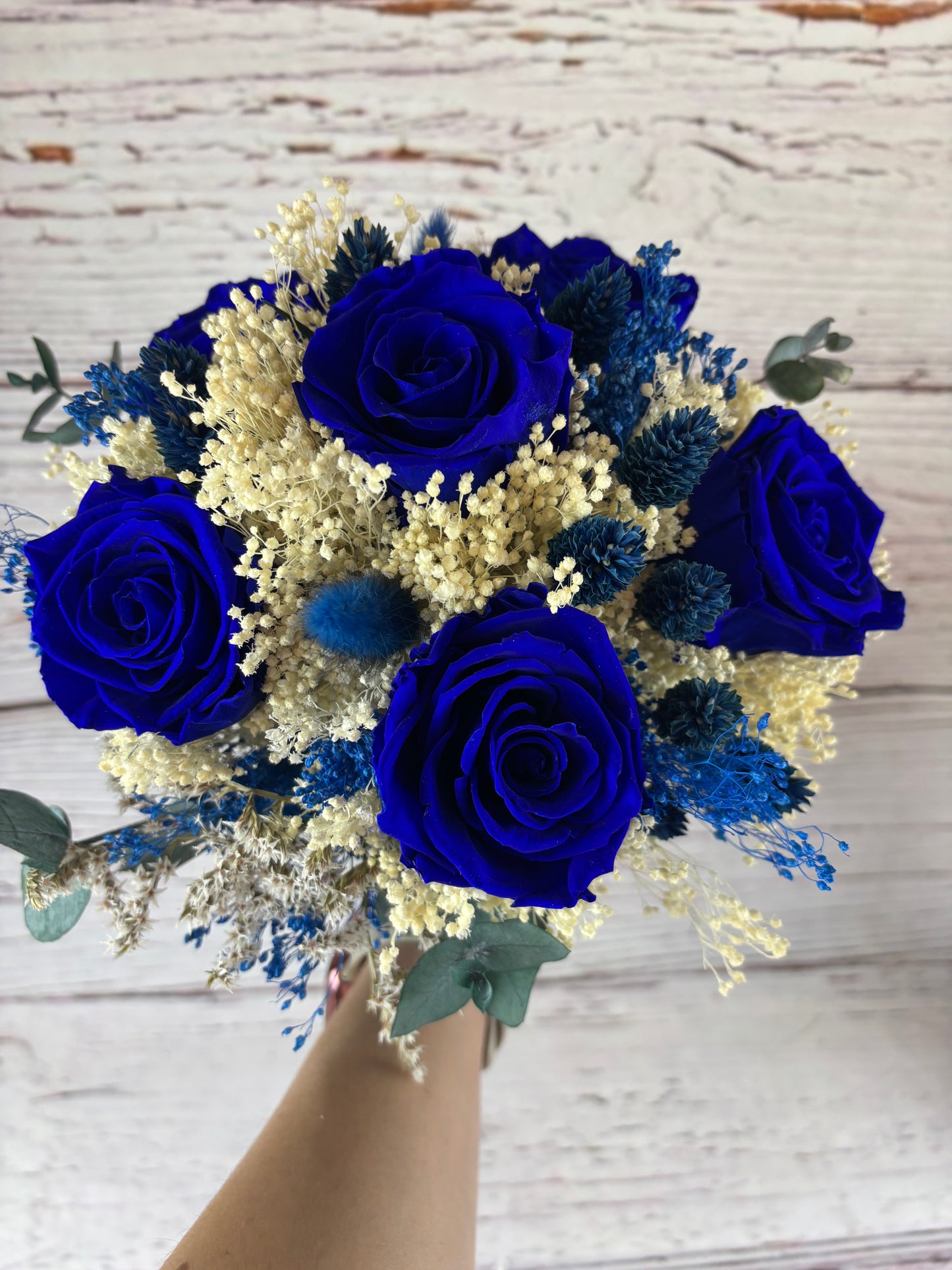 Ramo de novia con rosas eternas Calma