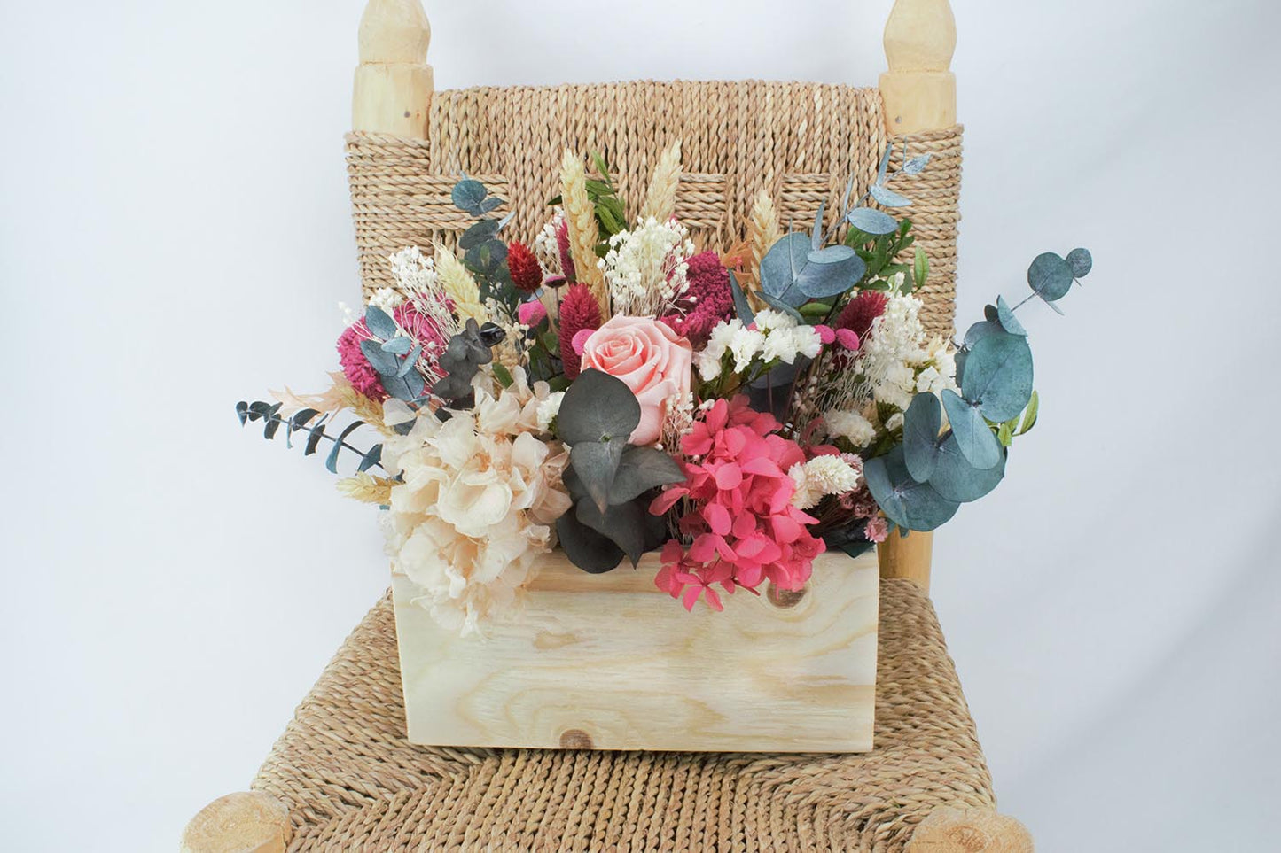 Centros de flores preservadas mesas