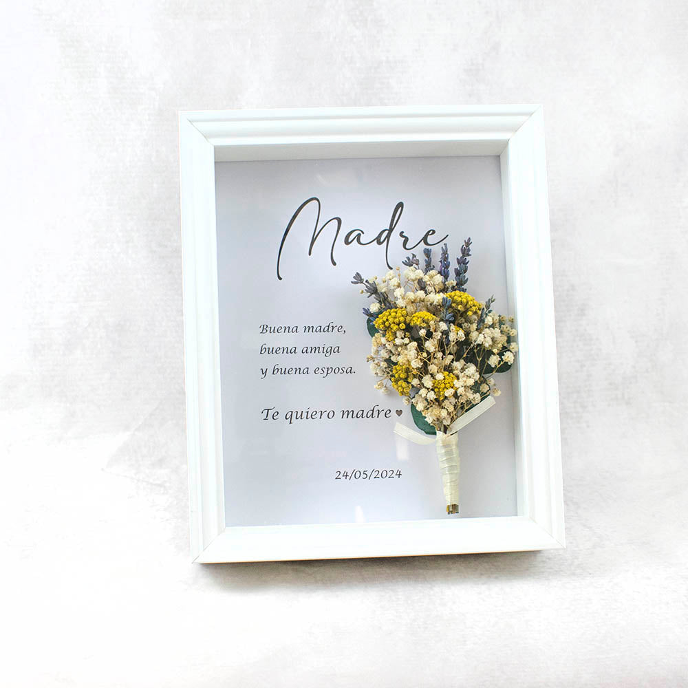 Cuadro de flores mamá