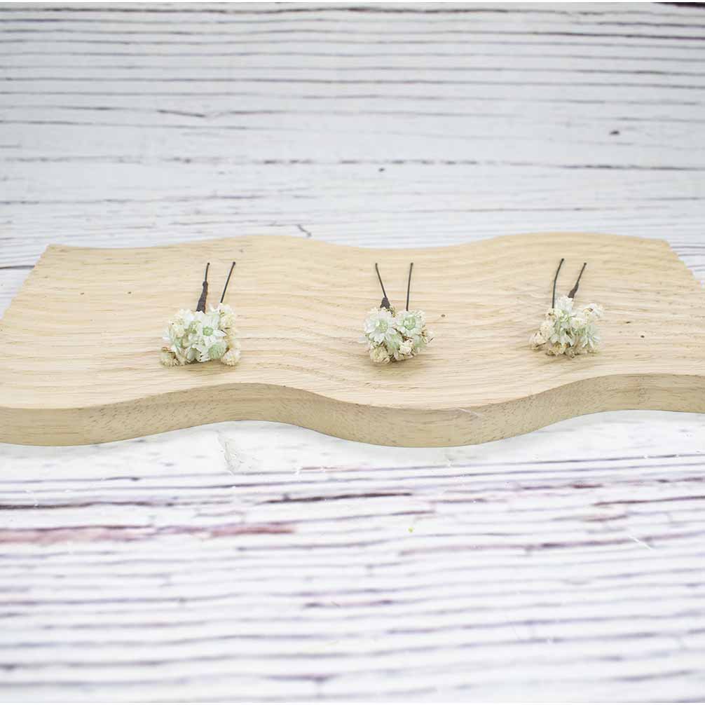 Horquillas flores Verde menta