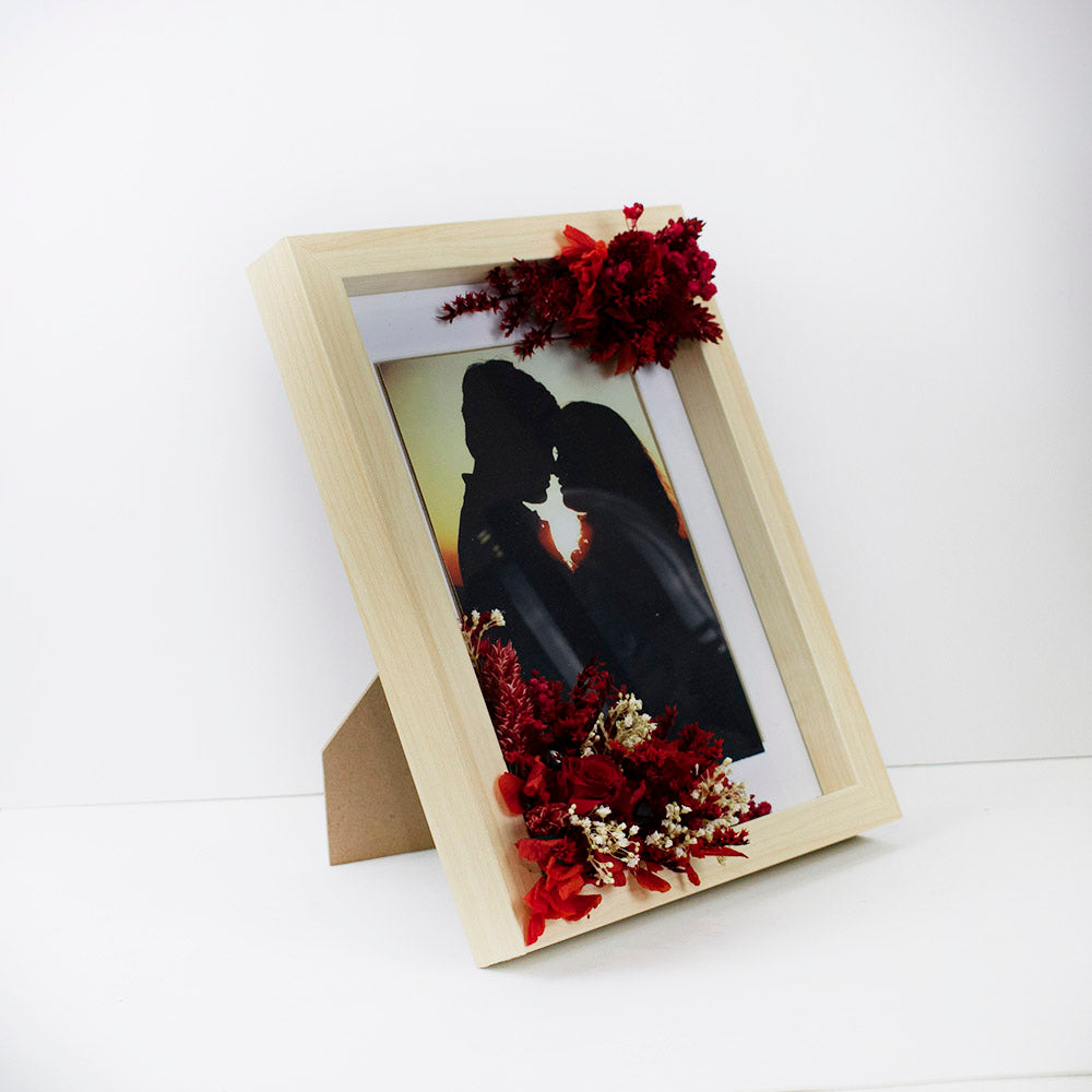 Marco de fotos romántico