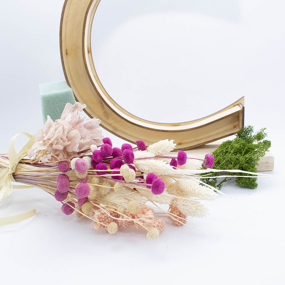 Pack para hacer letras con flores preservadas