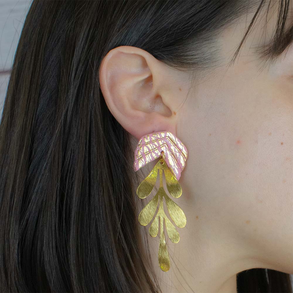 Pendientes dorados Encala