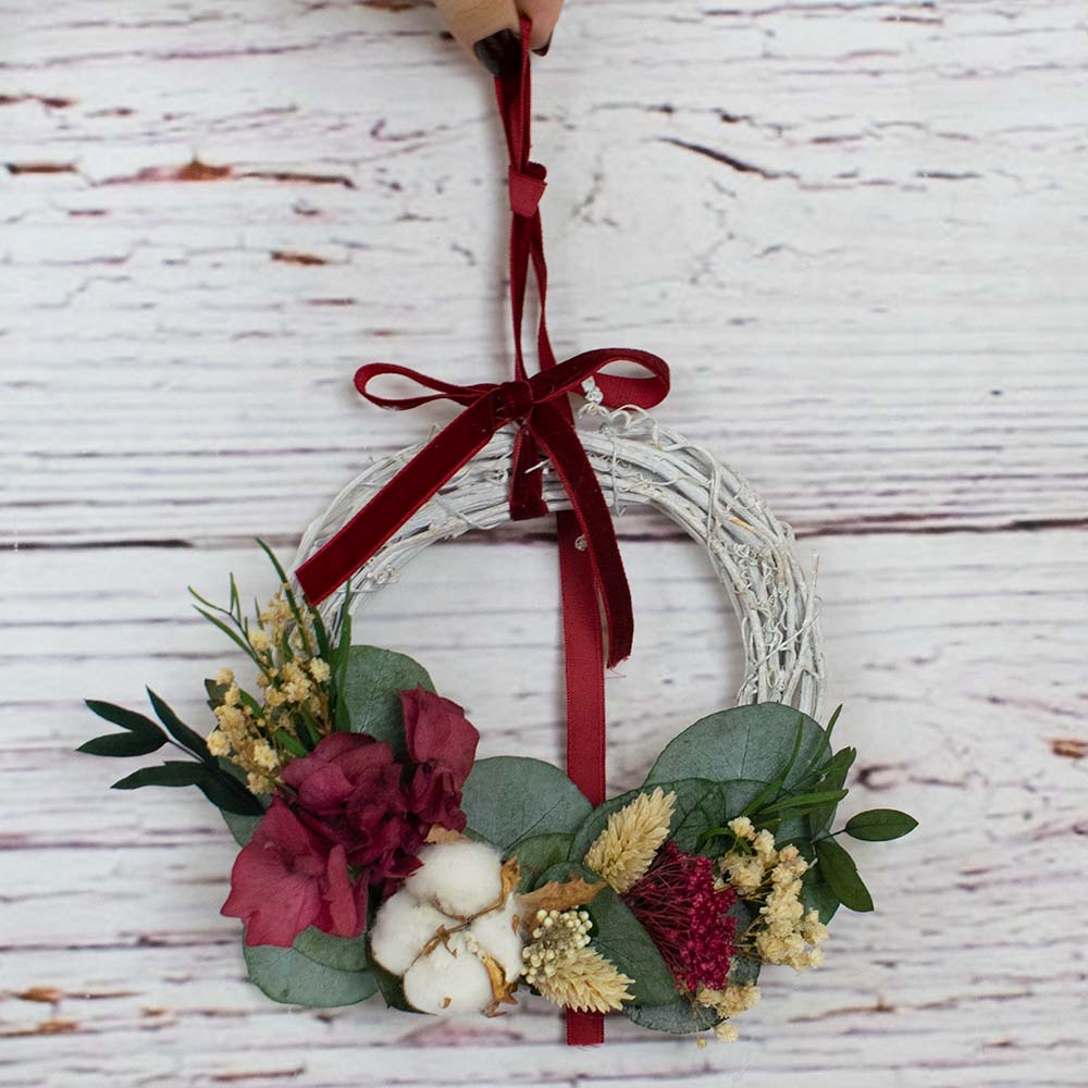 Corona navideña pequeña