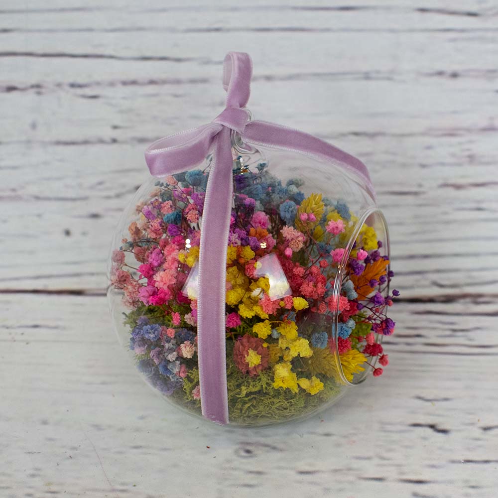 Esfera de flores un mundo de color