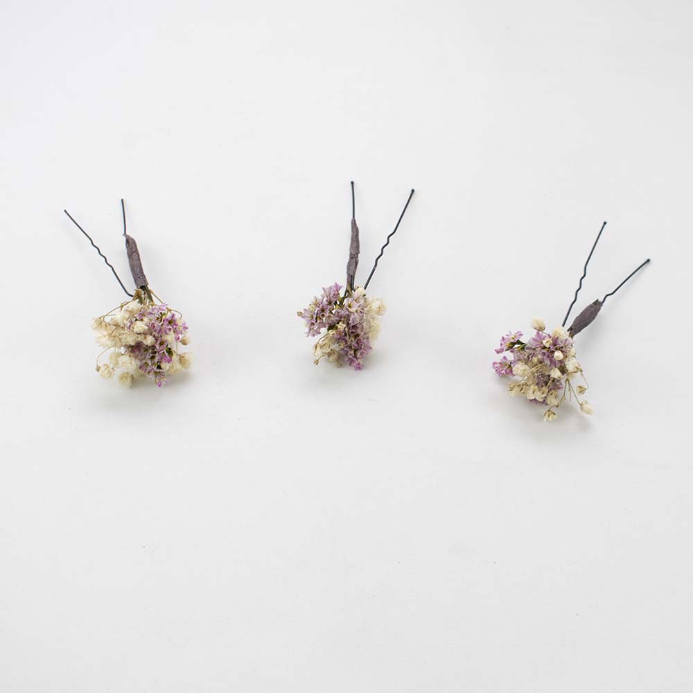 horquilla sde flores secas rositas