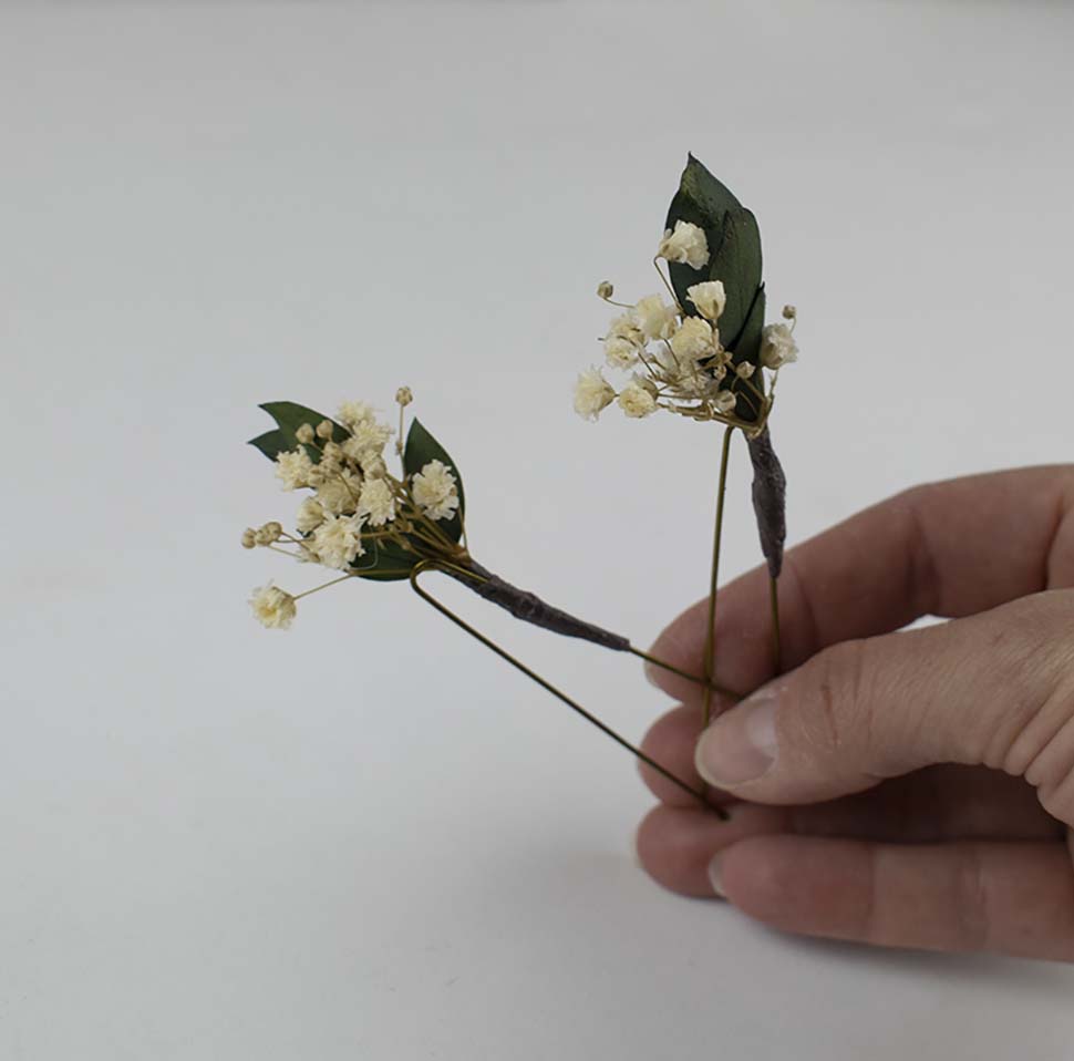 horquillas de florecillas