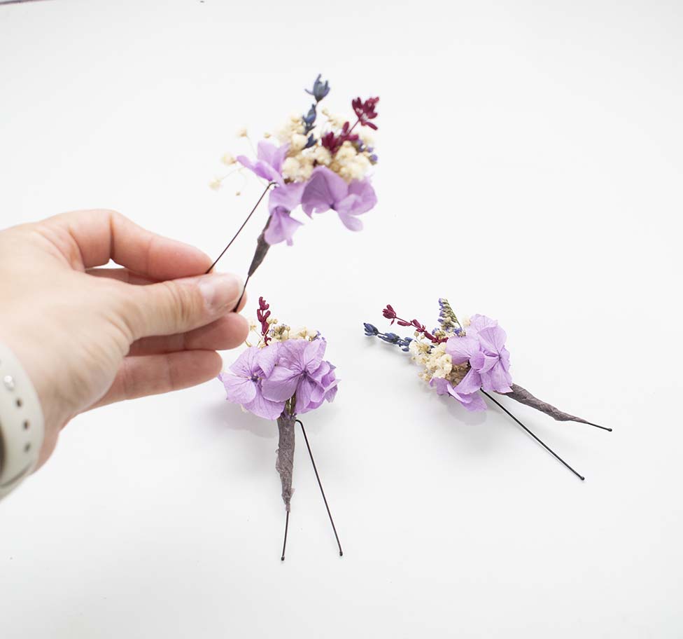 flores lavanda pelo