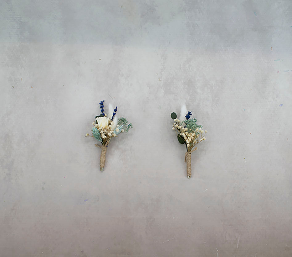 prendidos de novios de flor seca