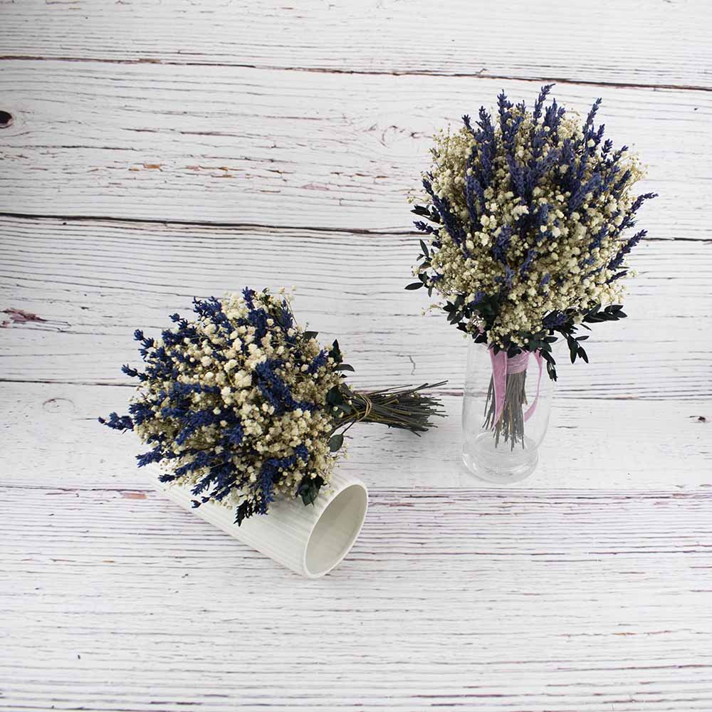 ramos de novia con lavanda
