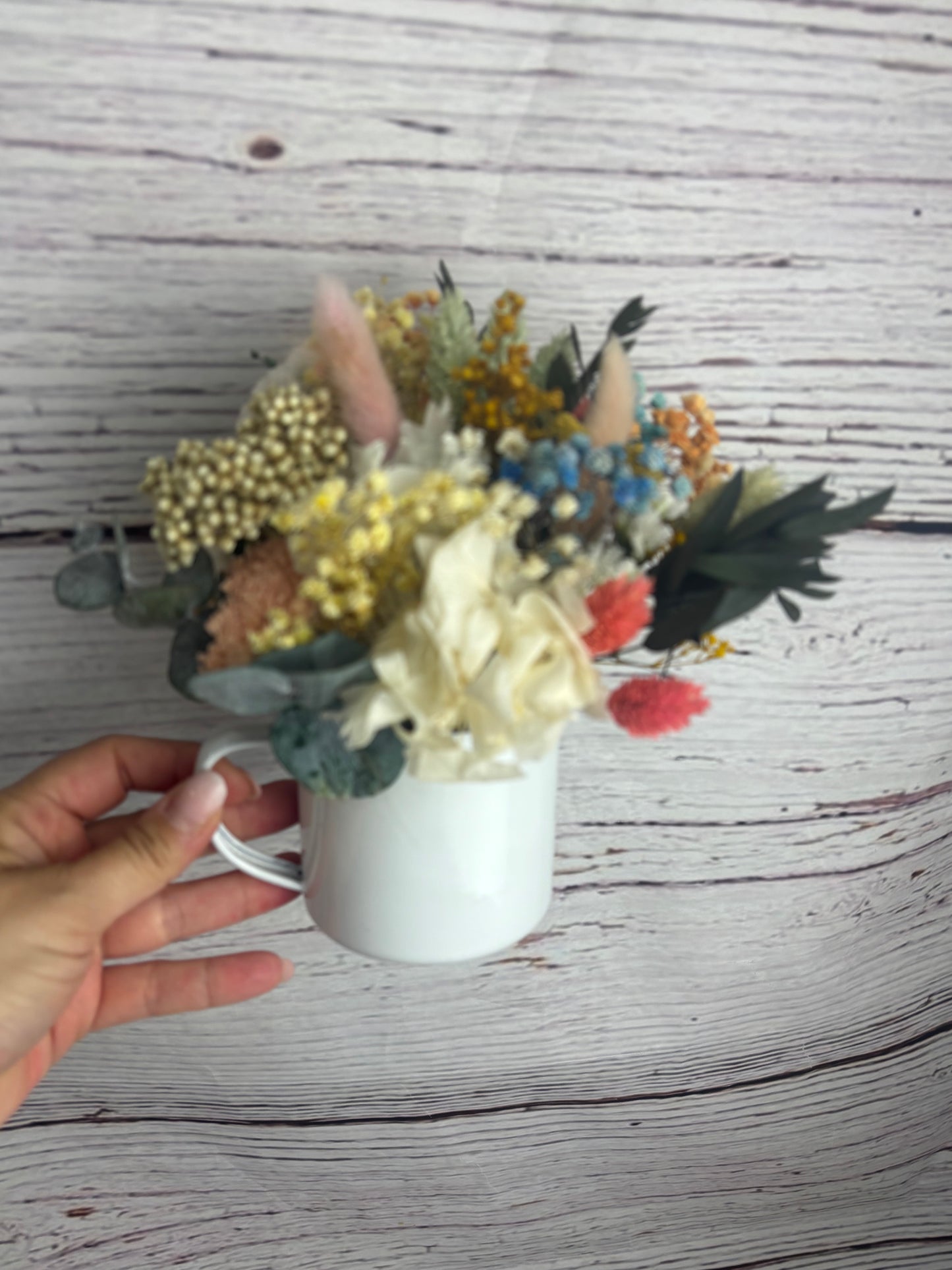 Regalo original profe taza de flores