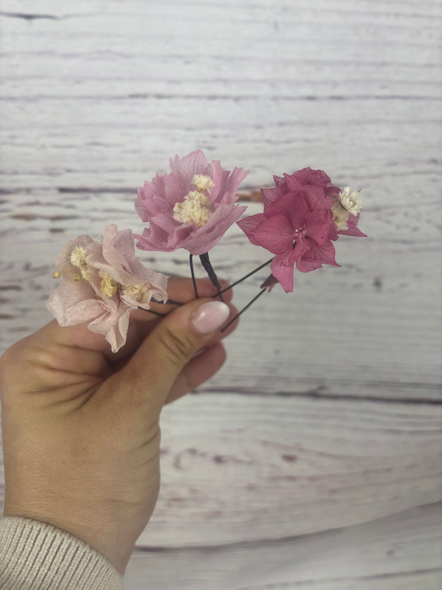 Hortensias pequeñas para el pelo Liliam