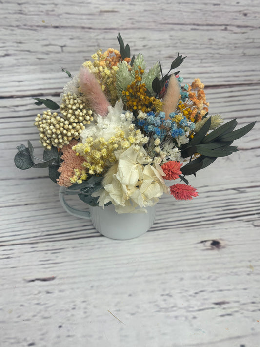 Regalo original profe taza de flores