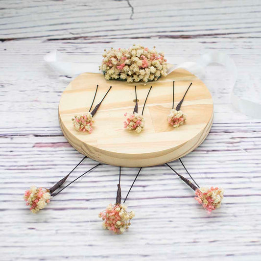 flores rosadas para pelo