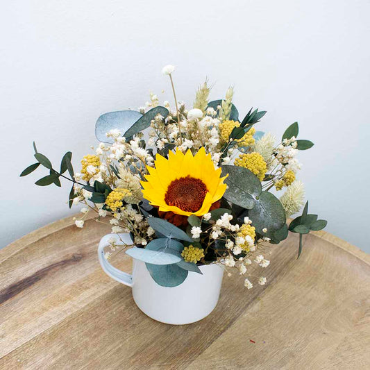 Taza de flores Girasol