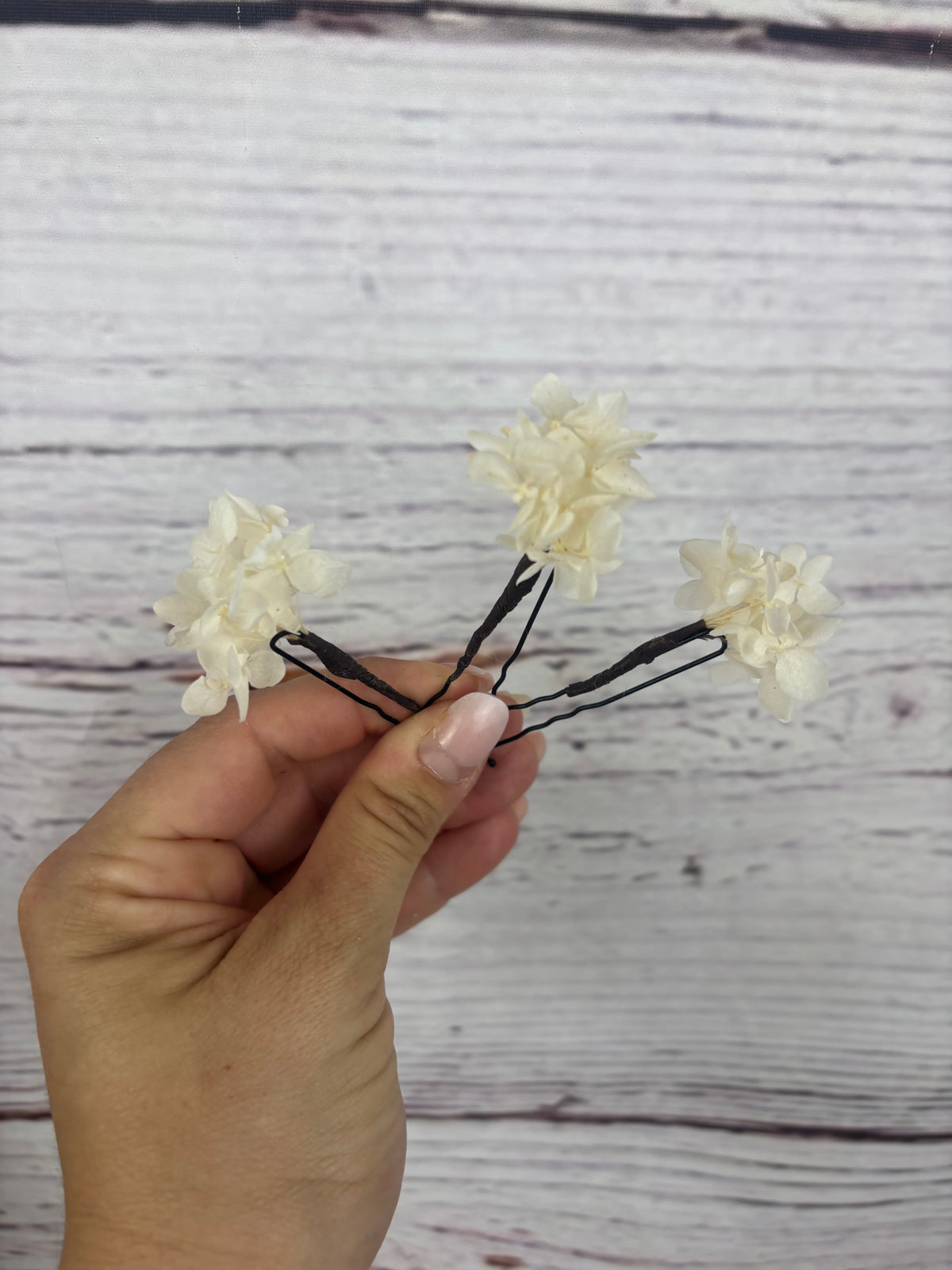 Hortensias preservadas crema para el pelo