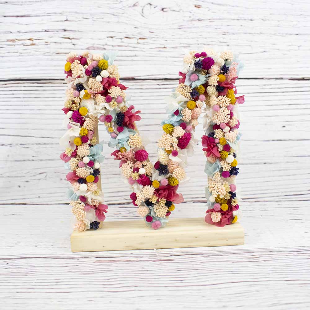 letra de flores secas alegria