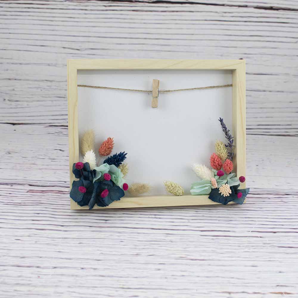 Marco de fotos con flores Nevada