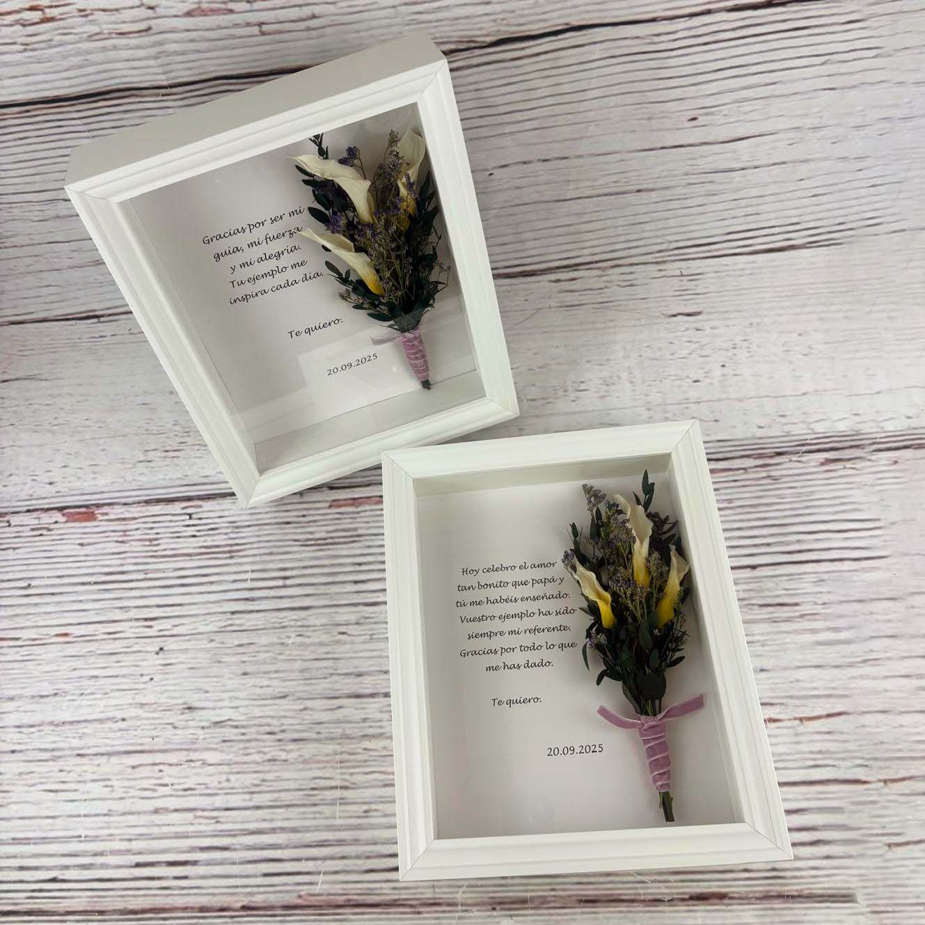 Marcos regalo de flores