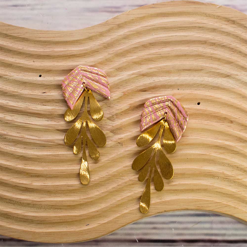 Pendientes dorados Encala