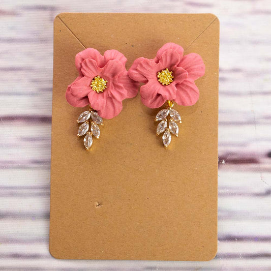 Pendientes rosados Vetusta