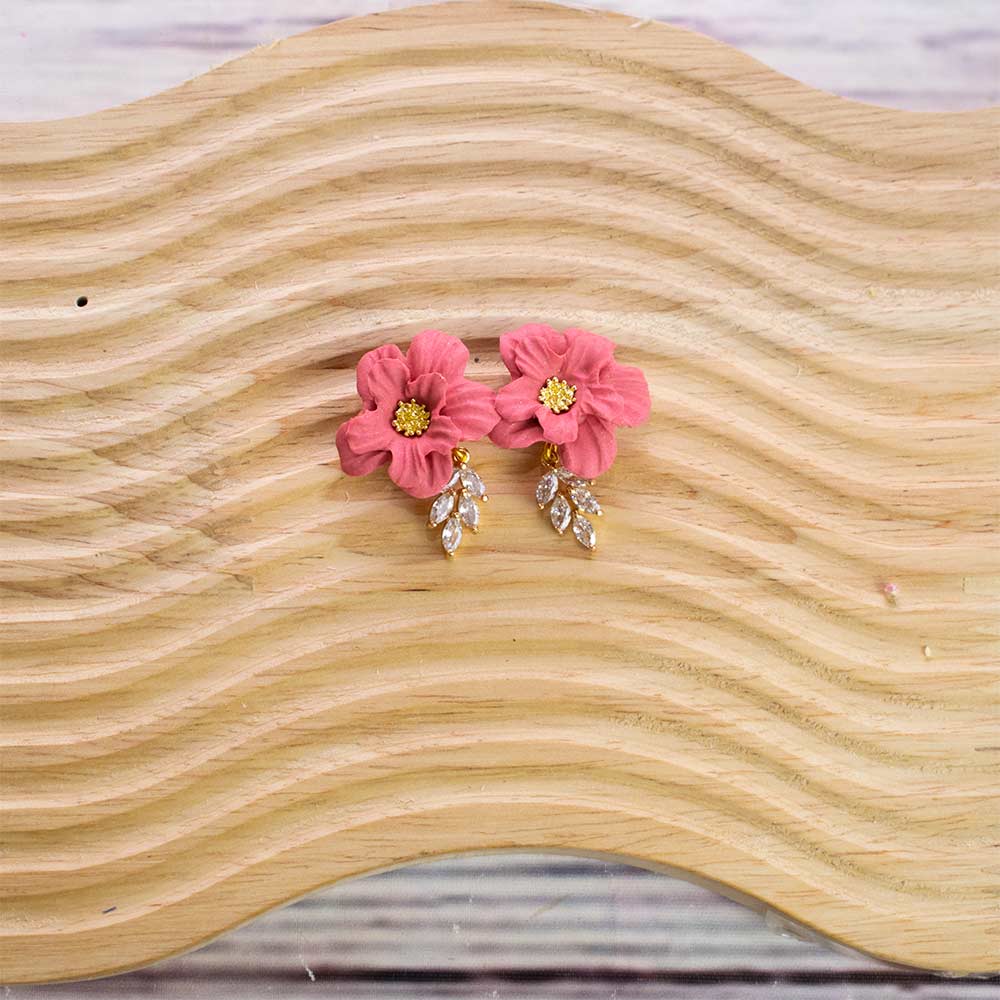 Pendientes rosados Vetusta