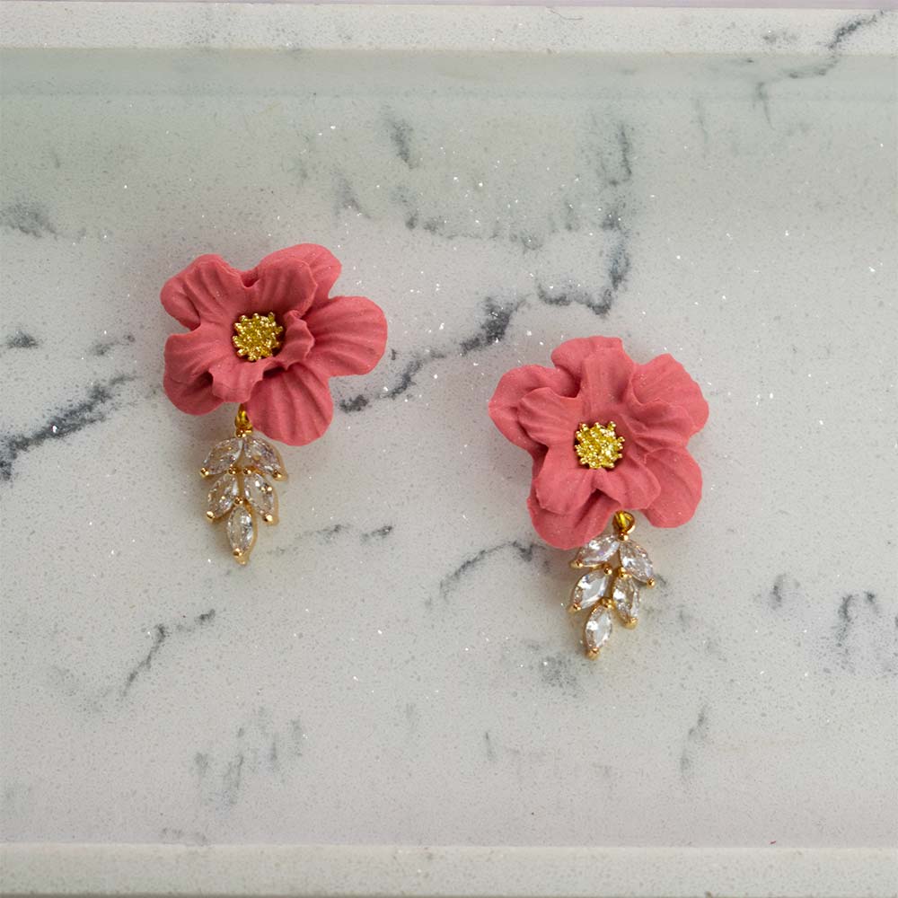 Pendientes rosados Vetusta