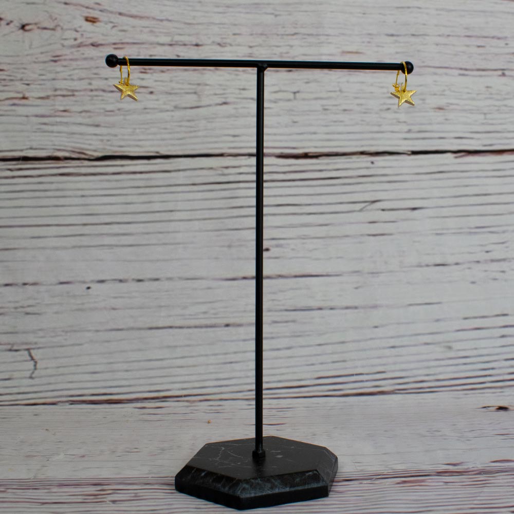 Pendientes hecho a mano dorado