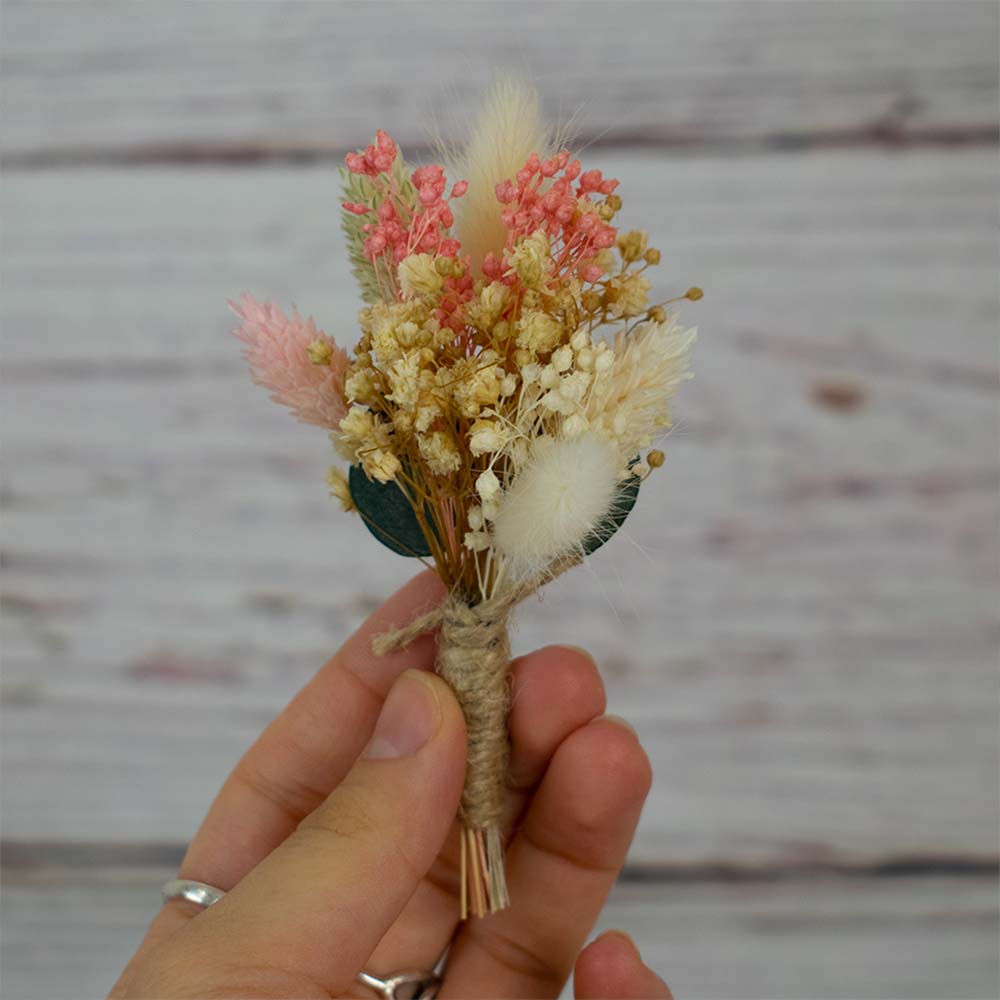 Flores para boda prendido Rosado