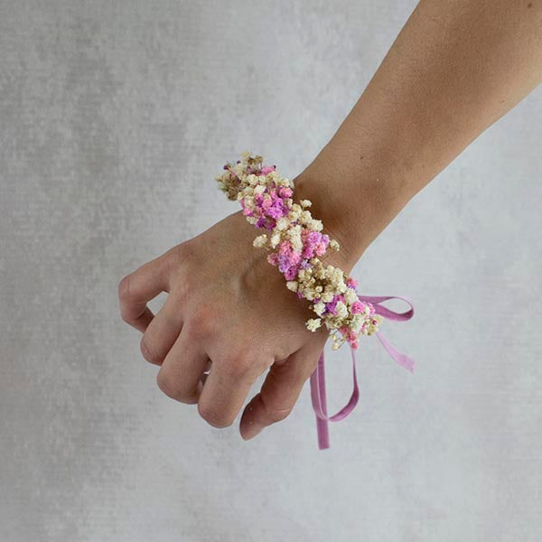 Pulsera de novia con flores Alba