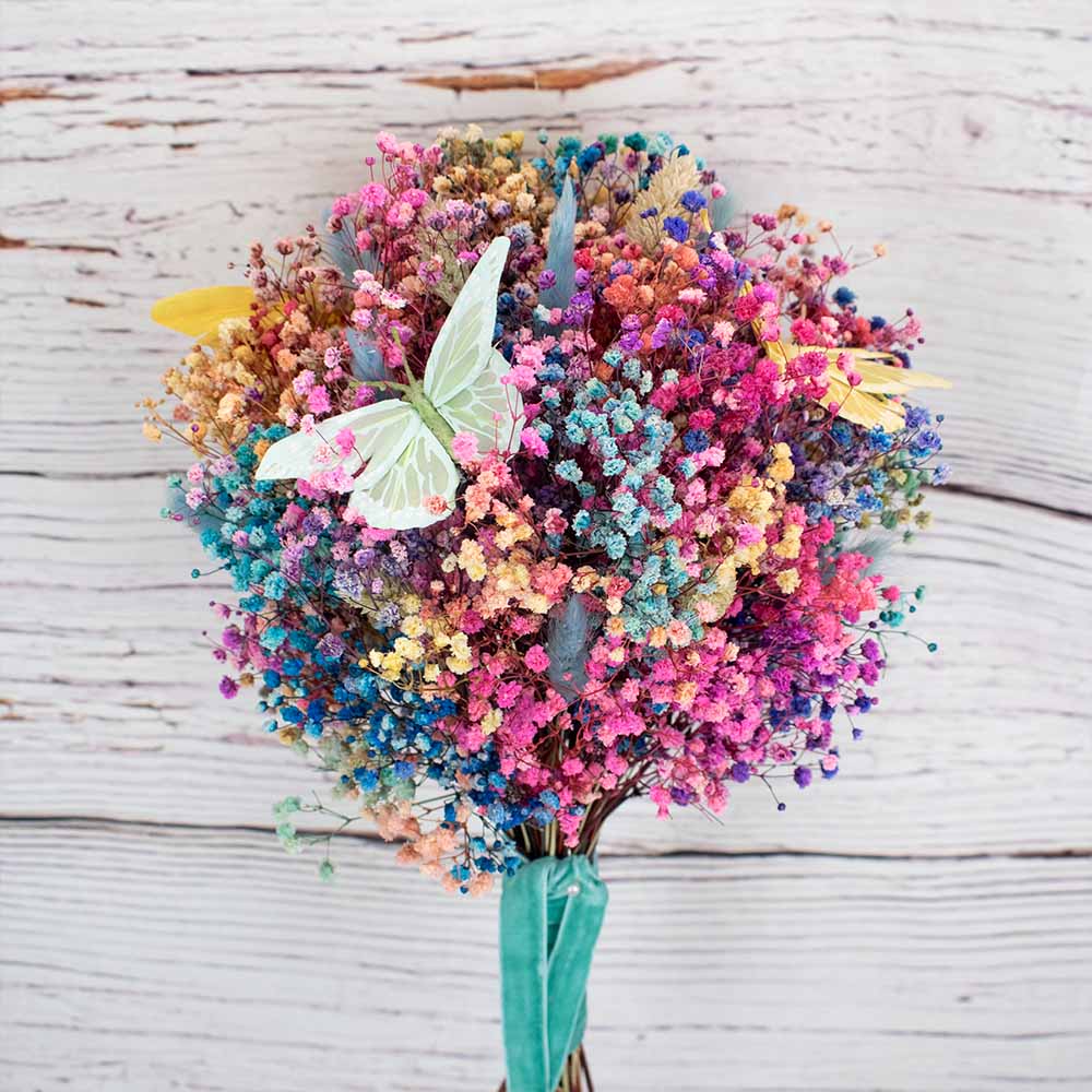 Ramo con mariposas preservado