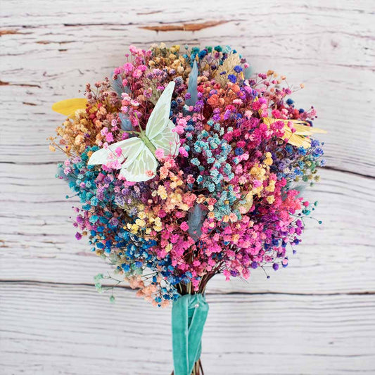 Ramo con mariposas preservado