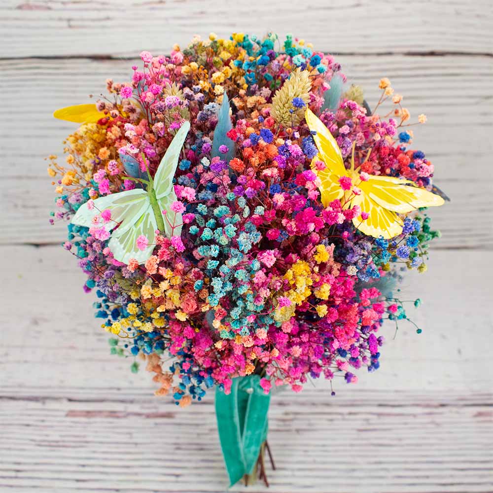 Ramo seco con mariposas