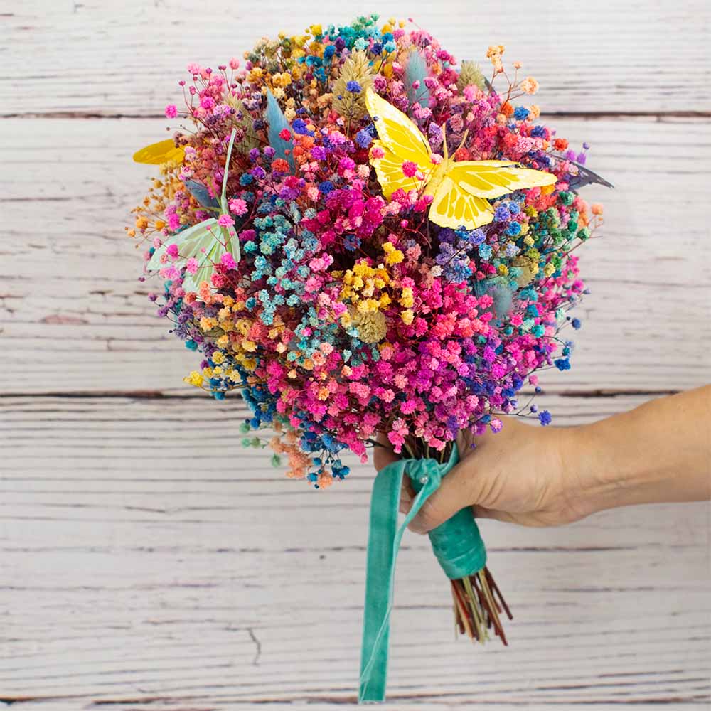 Ramo de novia con mariposas