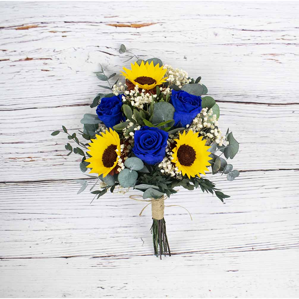 Ramo de girasoles y rosas Sun