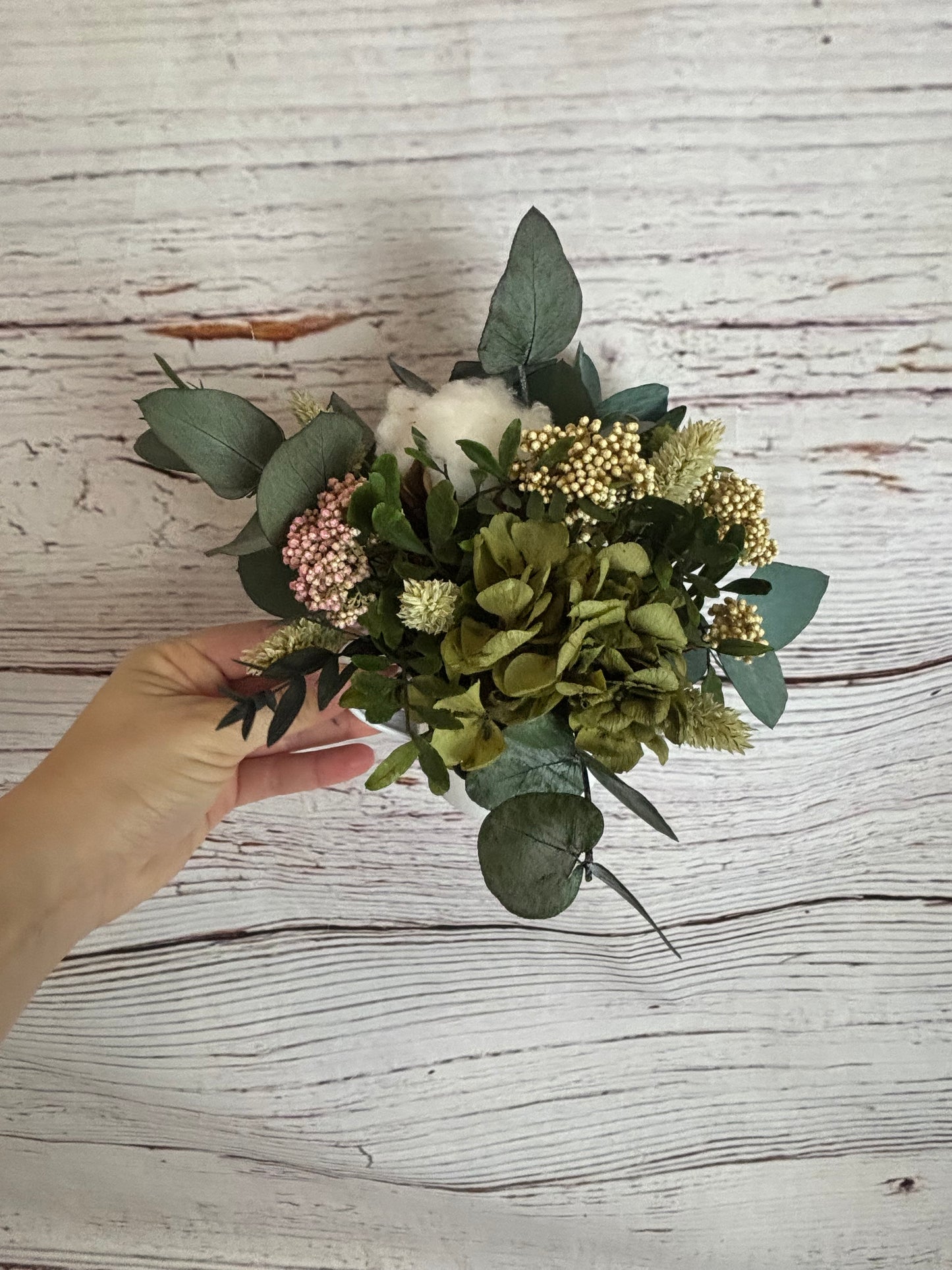 Taza de flores Siempre Verde