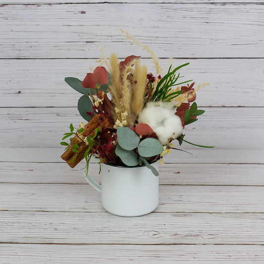 Taza Canela y algodón