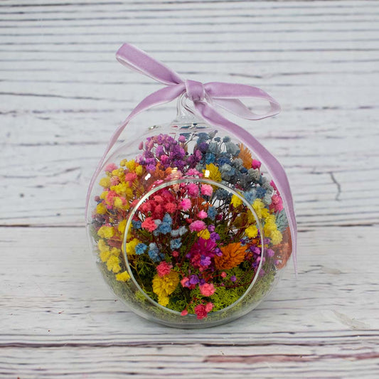 Esfera de flores un mundo de color