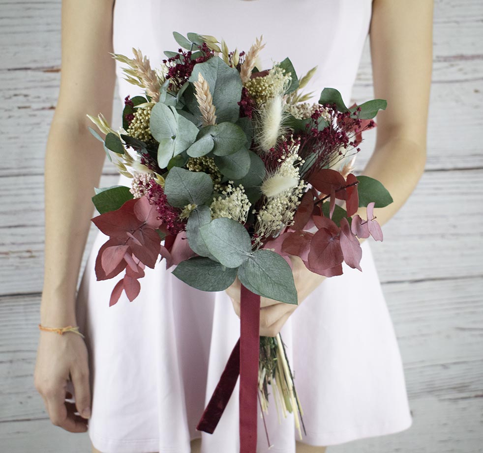 Ramo novia flores secas Hilda