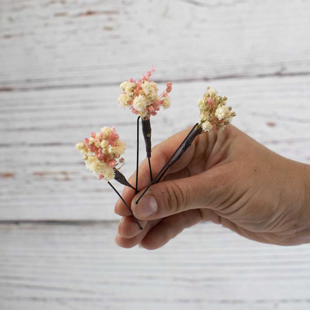horquillas mini flores para el pelo