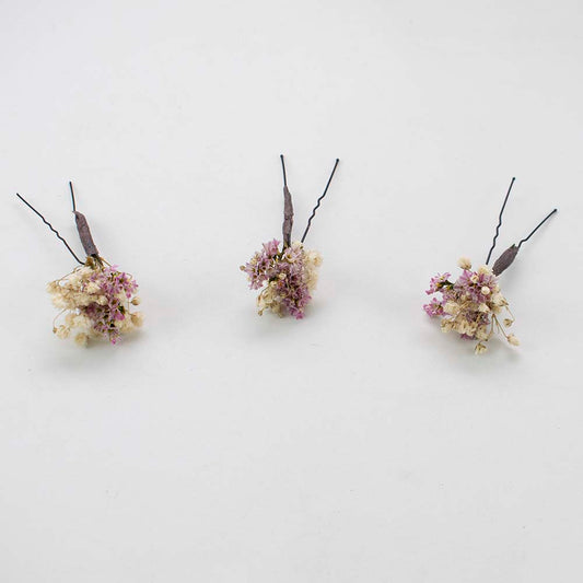 horquillas bonitas de flores rositas