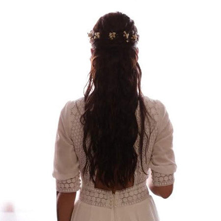 Horquillas de flores y hojas Olivia