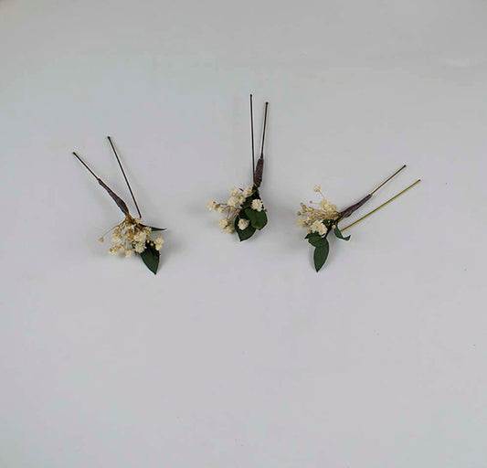 horquillas sencillas de flores pelo