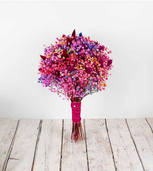 Ramo de novia de colores Lisboa Fucsia