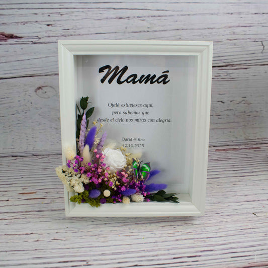 Marco de flores Recuerdo