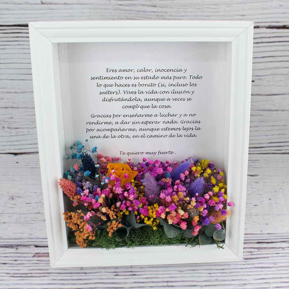 Marco de flores de colores