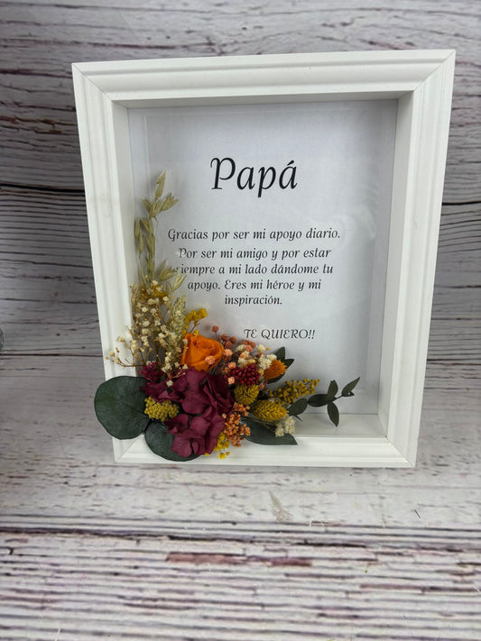 Marco de flores para Papá