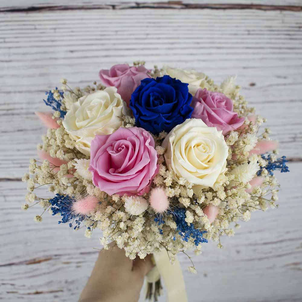 Ramo de novia con flores preservadas  Giovana