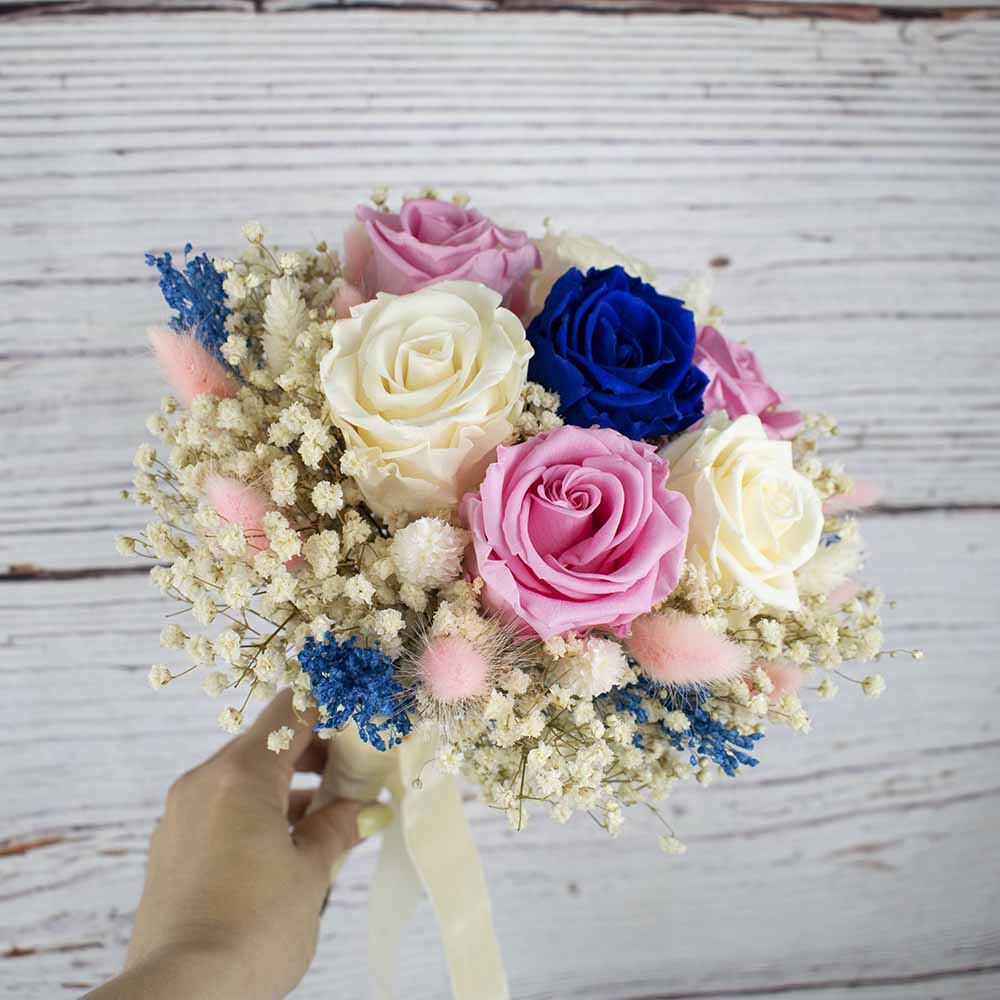 Ramo de novia con flores preservadas  Giovana