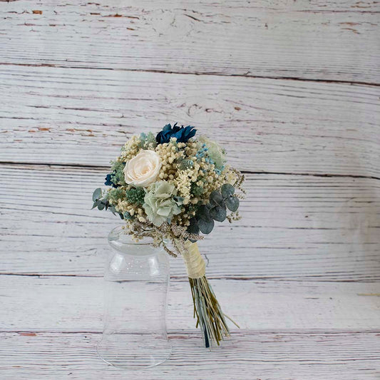 ramo de novia azul